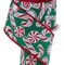 RG Ribbon: 2.5" Peppermints and Candy Canes Wired Ribbon - 10 Yards - Green, Red, White- For Christmas Bows, Wreaths, Crafts and Decorations